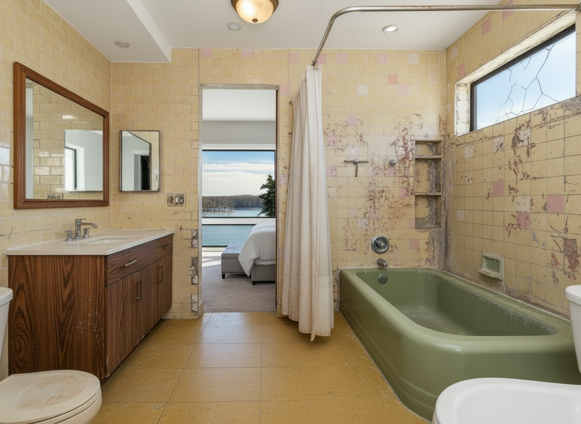 Bathroom before remodel