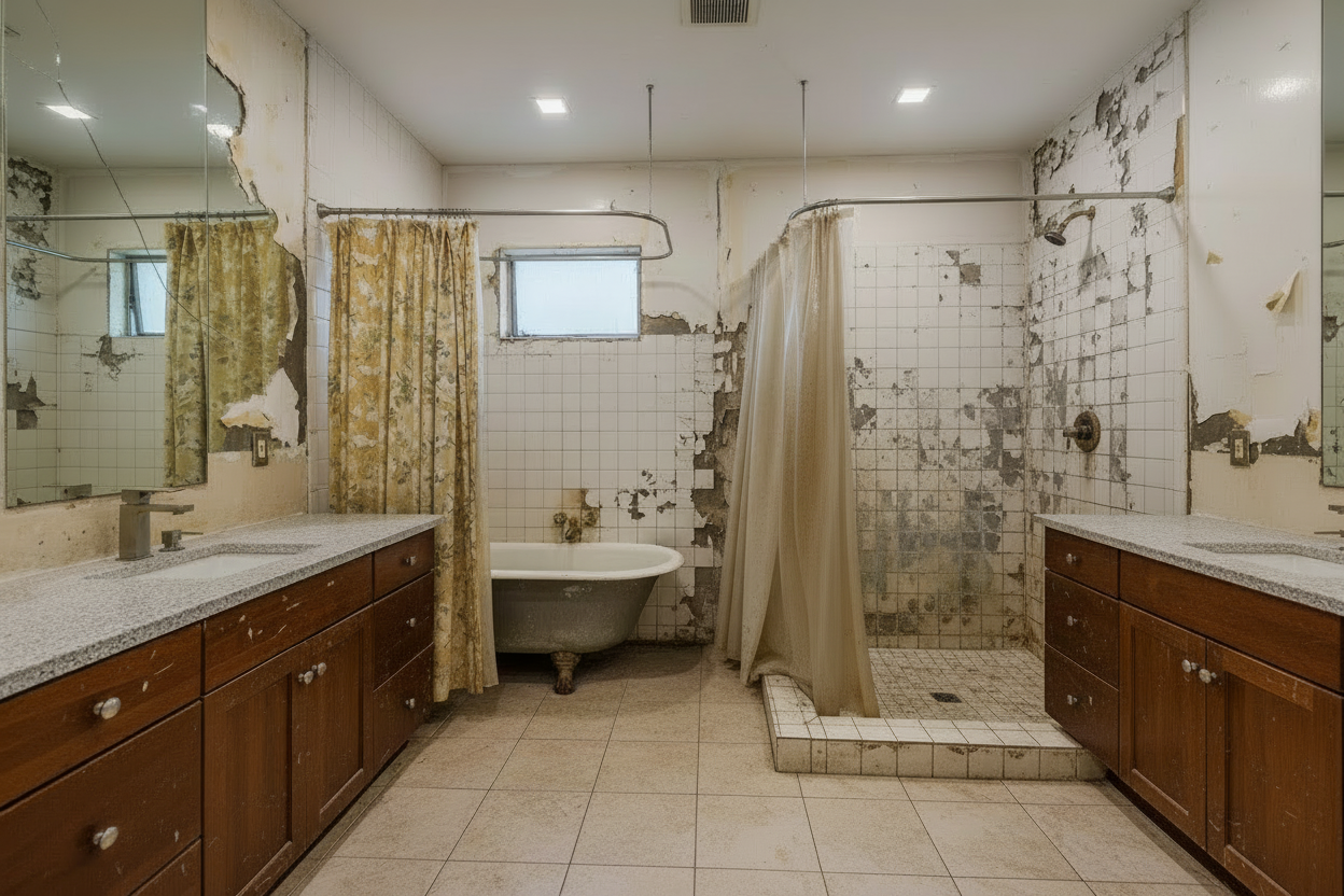 Bathroom before remodel